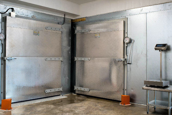 Our fish Freezers in the Fresh Catch Packaging building Wanchese, NC