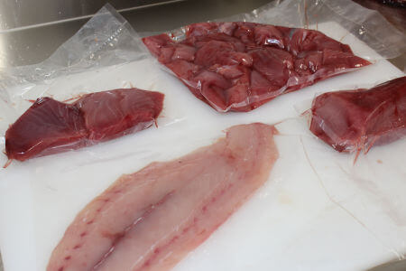 Vacuum seal fish for easy travel and your future meal preparation